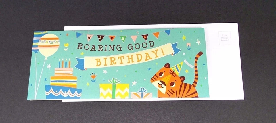 Tiger Happy Birthday Greeting Card 3D Pop Up Panoramic Motion Animal Party - Image 3 of 4