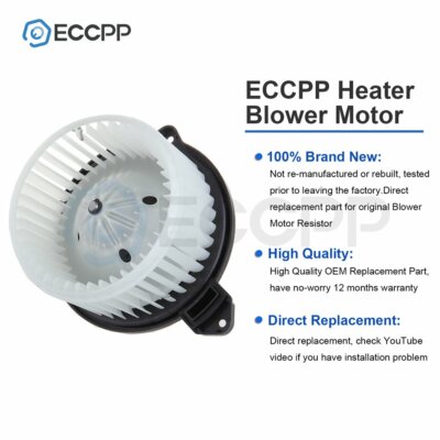 HVAC Heater Blower Motor With Fan Cage For Dodge Ram 1500/2500/3500 & Jeep