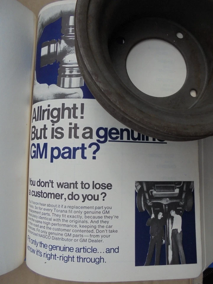 HOLDEN TORANA LX V8 NEW OLD STOCK AIR CON CRANKSHAFT PULLEY - image 4 of 4