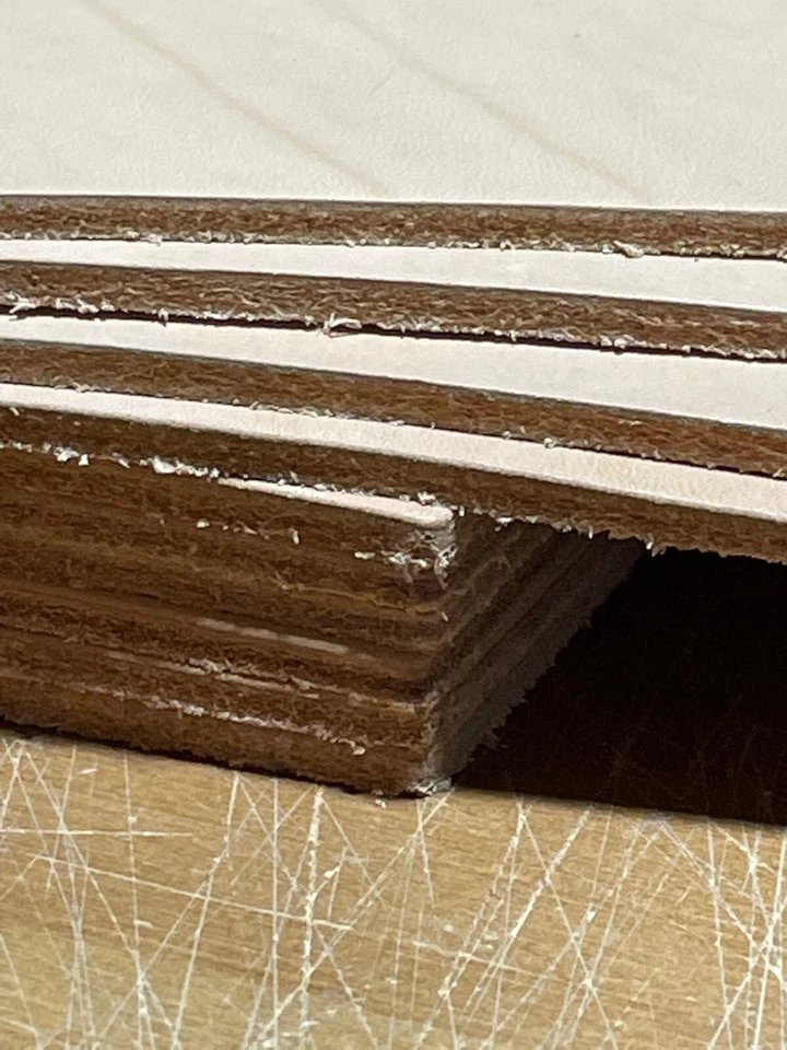 7/8oz. Leather Veg Tan cowhide Natural Tooling belt strip 13 to 15 square feet - Image 4 of 4