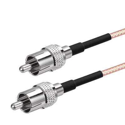 RCA male to RCA plug RF RG316 RG-316 both end Pigtail Coaxial Cable Any Long in