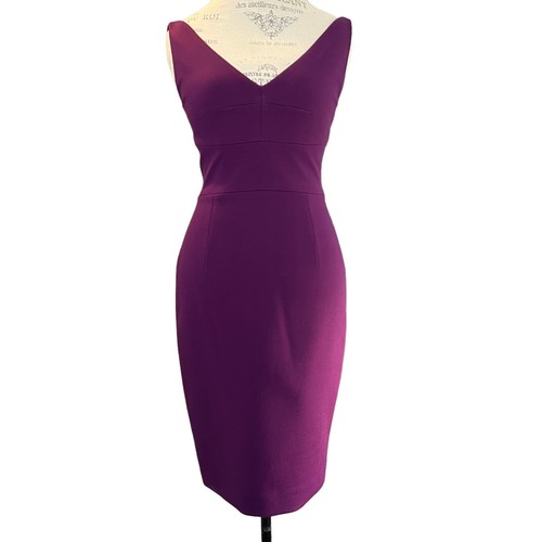 elie tahari purple dress