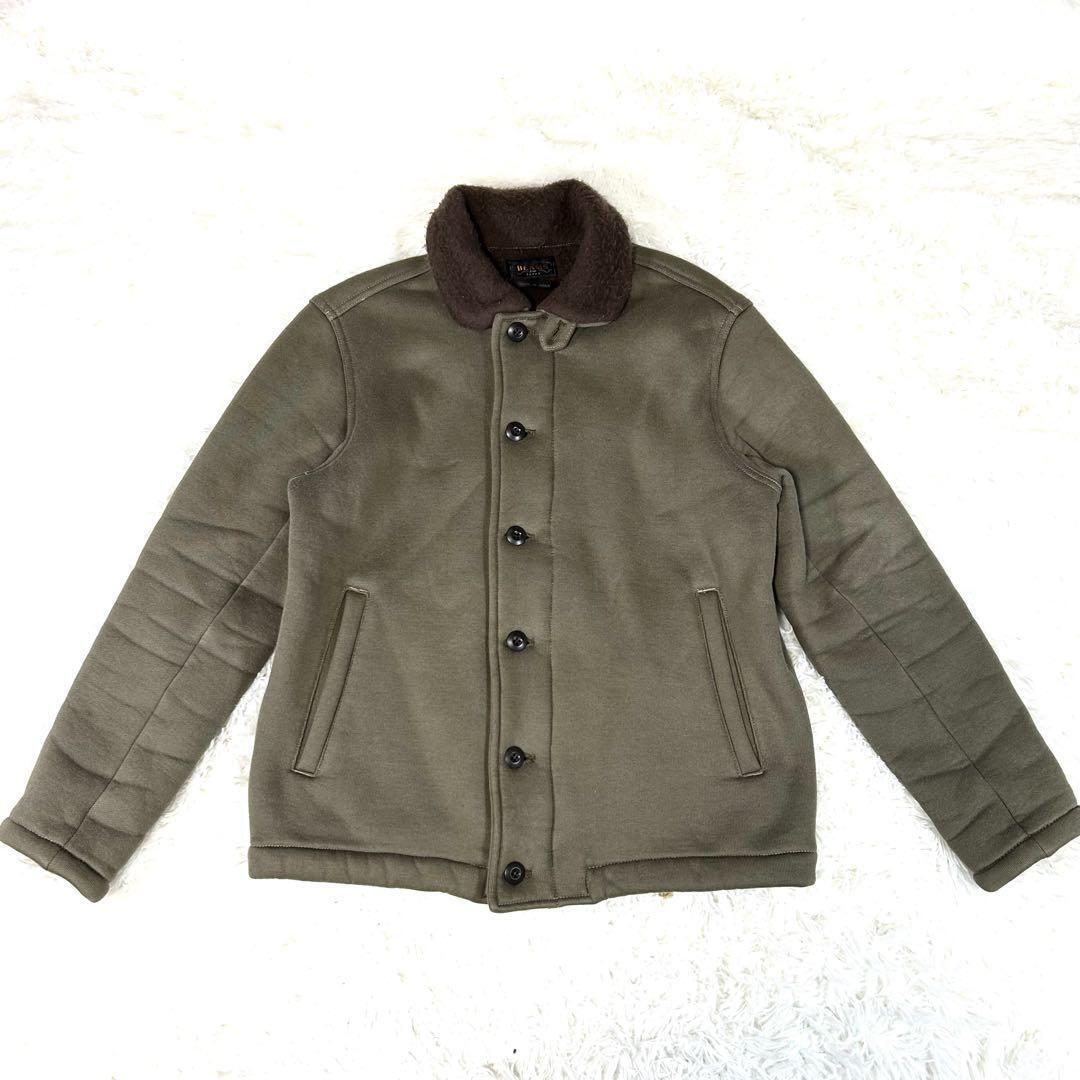 Beams Plus N-1 Deck Jacket Military Khaki Wool Made In Japan Beams Plus N-1 Deck Jacket Military Khaki Wool Made In Japan