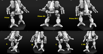 MDD Mad Dog ''Vulture'' Alternate Mech For Battletech  Miniatures (PMW)