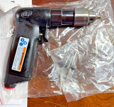 Ingersoll Rand IR Air-Powered Pistol Grip Drill 1/4'' Check Size Industrial Duty