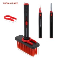 5in1 Keyboard Cleaner Laptop Bluetooth Earphone Corner Dust Cleaning Brush Tools
