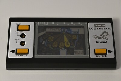 Vintage Gakken Runaway LCD Card Game 1982 handheld electronic game