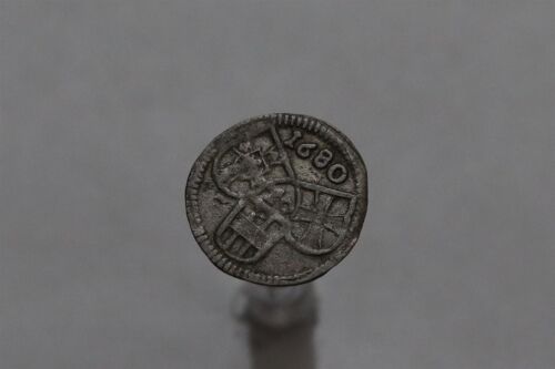 🧠🇩🇪 GERMANY Johann Caspar II. von Ampringen Dreier 1680 SILVER B49 #K9012
