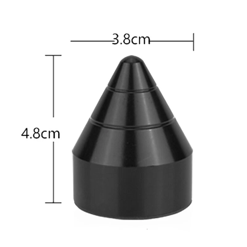 Protector de clavos para parachoques trasero delantero automático 2 piezas negro anticolisión Foto 3 de 4