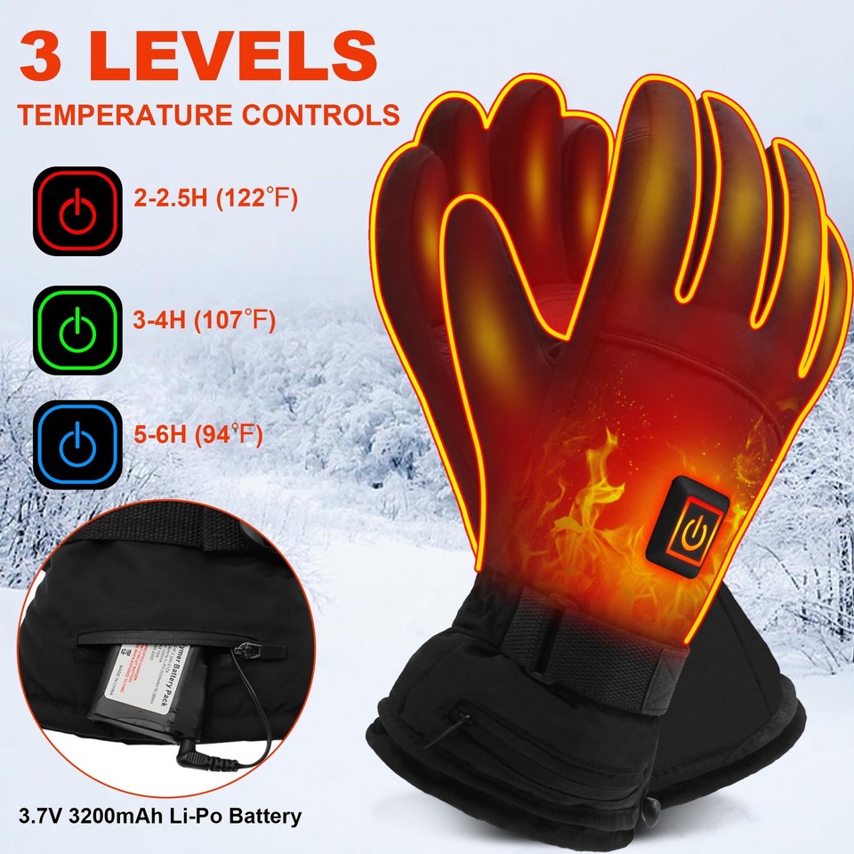 Hand Warmer Heated Gloves For Men Women, Electric Gloves For Women - Main Image