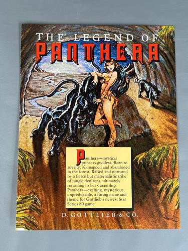 Panthera Flyer New NOS PROMO Gottlieb Pinball Machine Art Artwork - Picture 2 of 6