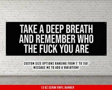 Motivational Gym Banner - Inspirational Weightlifting Wall Art