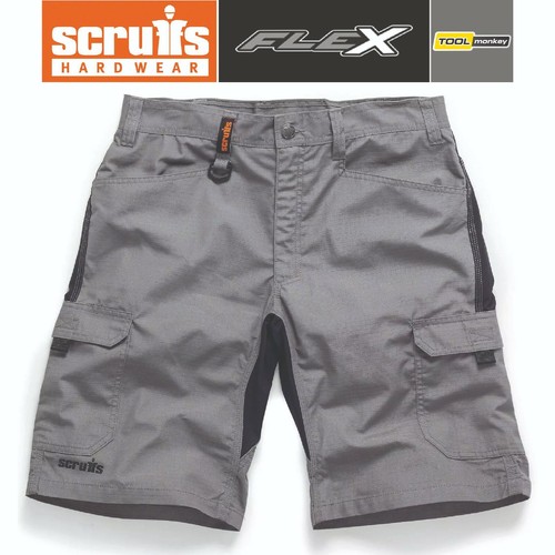 Scruffs Work Shorts TRADE FLEX Lightweight Slim Fit Hard Wearing