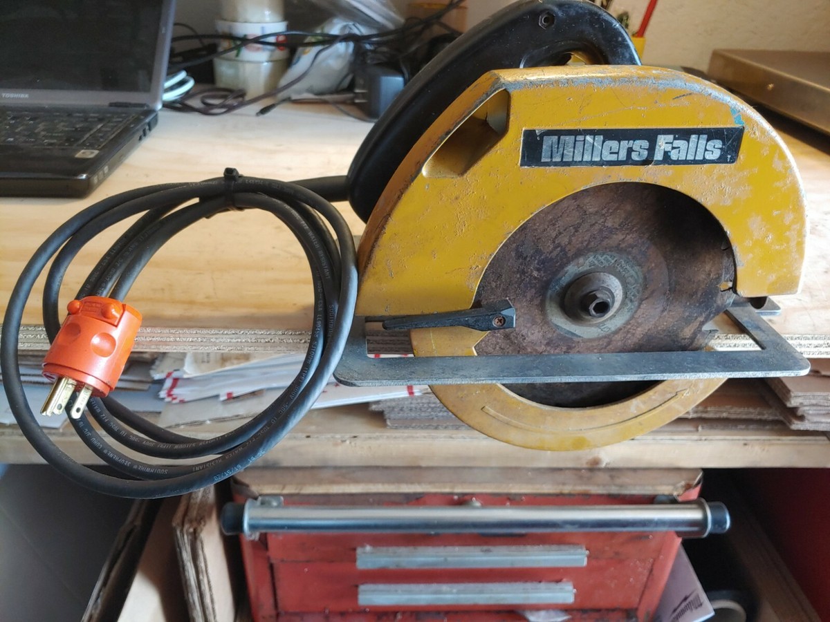 Vintage Electric Millers Falls SP827B Heavy Duty Circular Vintage Electric Millers Falls SP827B Heavy Duty Circular
