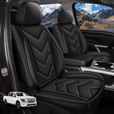 For Nissan Titan 2017-2024 Front Rear Pu Leather Cushion Car Truck 5-seat Covers For Nissan Titan 2017-2024 Front Rear Pu Leather Cushion Car Truck 5-seat Covers