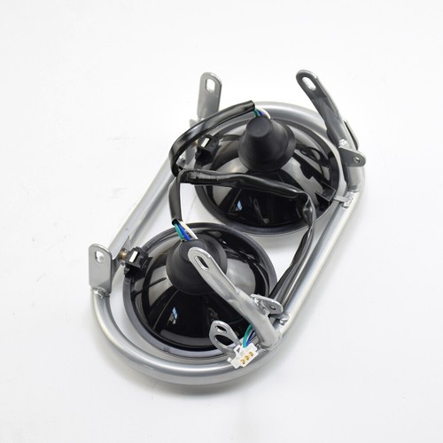 Motorcycle Headlight Bracket & Double LED Front Light For Honda BAJA Tail Bike - Picture 4 of 9