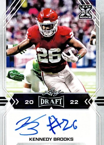 2022 Leaf Draft Kennedy Brooks #BA-KB1