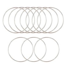 Pocoxll 10 pcs 6 Inch Metal Hoops for Crafts, Dream Catcher Rings, Wire Wreat...