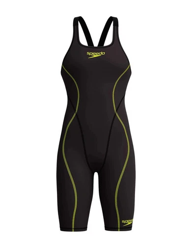Speedo Fastskin HyperSpark Solid Open Back Kneeskin - Black