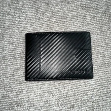 Men’s Bifold Wallet With Money Clip RFID Blocking Black Runbox Brand New 