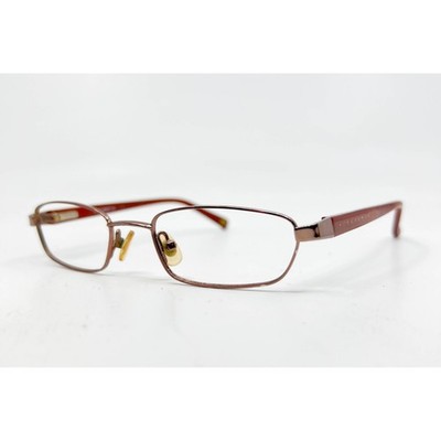 Nine West Eyeglasses Womens Brown FV4 125 Metal Rectangle Frames 45-17-125