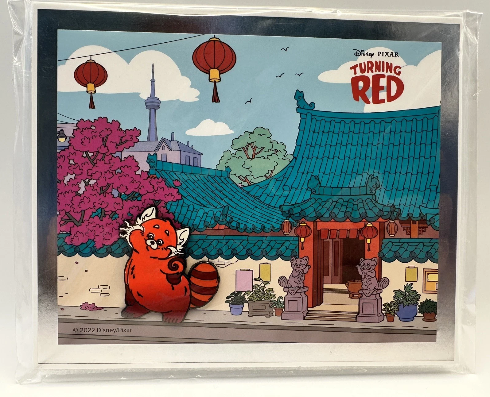 Disney Pixar Turning Red Ltd Ed Lithograph & Pin Certificate