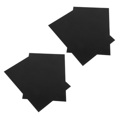 4Pcs Blank Black Aluminum Metal Tags for Durable Weather Resistant Craft Use