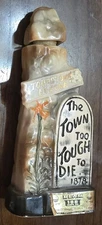 Jim Beam 1970 Tombstone Arizona Decanter The Town Too Tough To Die Empty Bottle