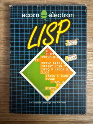 Working Lisp Prrogramming Language Cassette for Acorn Electron