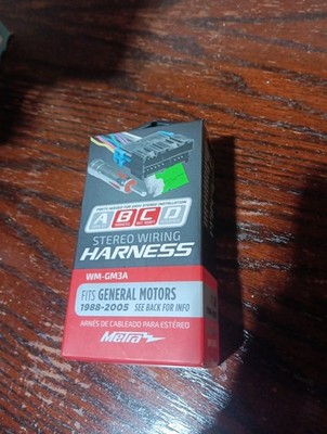 Metra Stereo Wiring Harness Fits General Motors 1988-2005 WM-GM3A