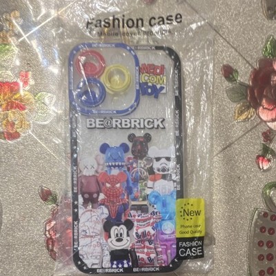 Medicom Toy Bearbrick Cartoon Pattern Multicolor Fitted Case for iPhone 13 Pro