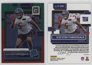 2022 Panini Donruss Rated Optic Preview Red & Green Kayvon Thibodeaux Rookie RC