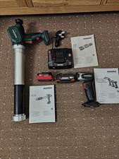 Metabo KPA  12V 600ml Caulking Gun /metabo 14.4 -18 v Torch 2 batteries ,charger