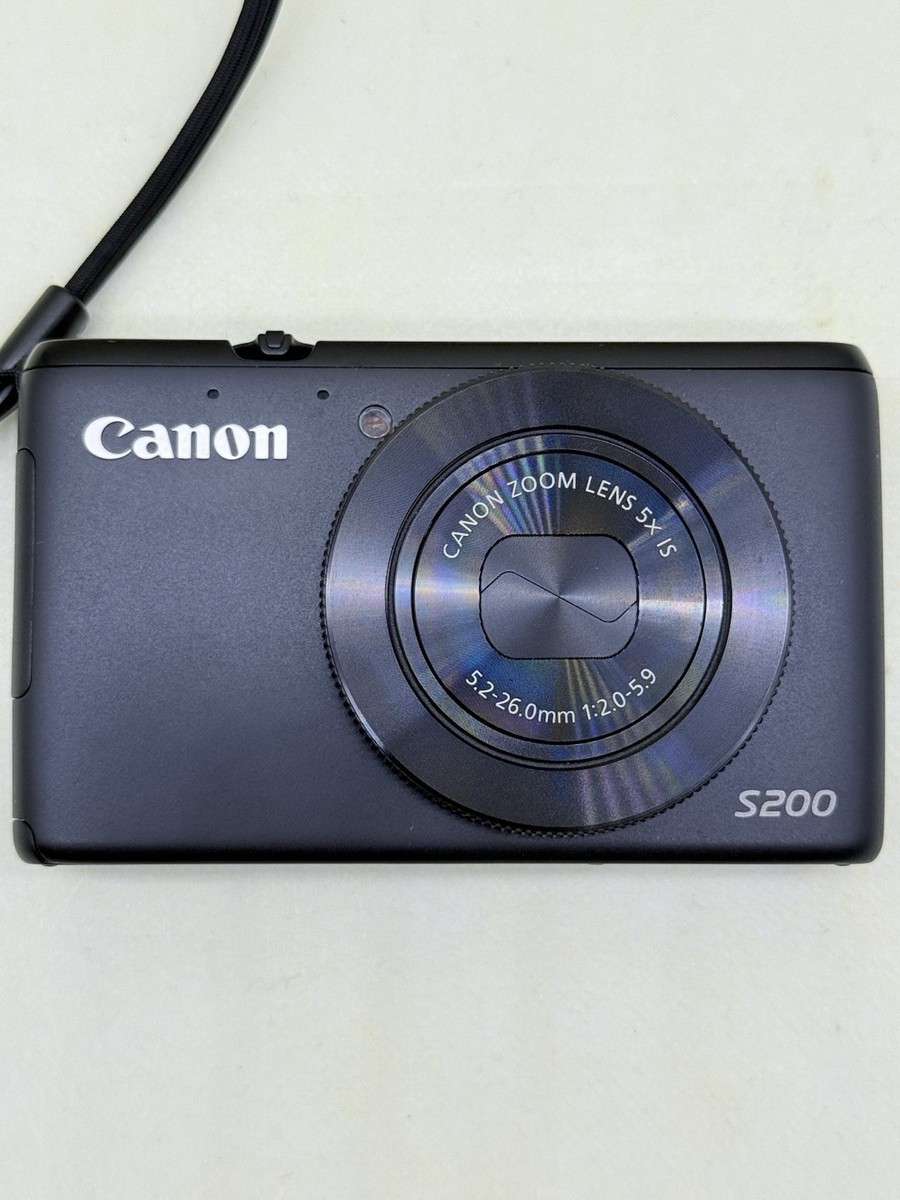 Canon PowerShot S200 ブラック　#188 N MINT Canon PowerShot S200 Black 10.1 MP Digital Camera