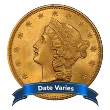 $20 Liberty Head Gold Double Eagle About Uncirculated Random Year