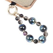 Phone Wrist Lanyard Beaded Wrist Strap Phone Wristlet Strap Beaded Cellphone ...