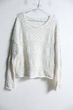 Primark Womens Crochet Jumper - White - Size XL Extra Large  (j24)
