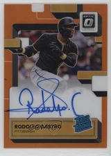 2022 Donruss Optic Rated Rookie Signatures Orange Prizm Rodolfo Castro Auto RC