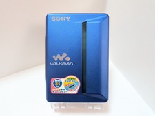 SONY WM-EX910 Walkman Cassette Player Blue New Belt Tested Works - from Japan