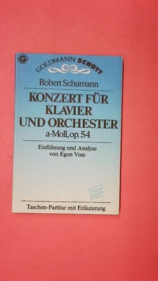 177748 Robert Schumann KONZERT FÜR KLAVIER UND ORCHESTER a-Moll, op. 54