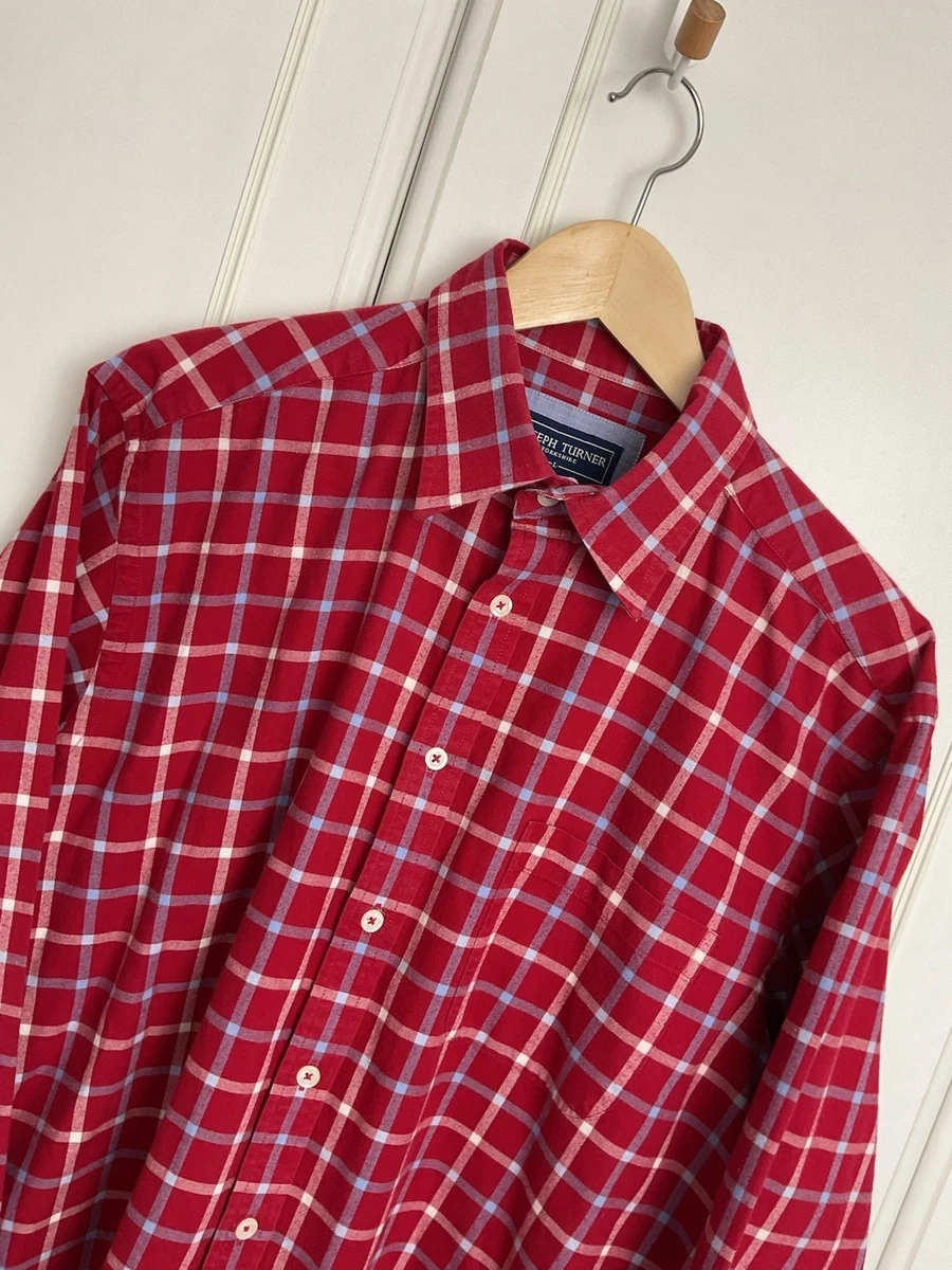 Chemise Joseph Turner Homme – Taille XL – Bleu – Button Down – Occasion Parfait État