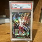 Panini 2024 Select Jayden Daniels #112 Black & Green Shock Prizm RC PSA 9