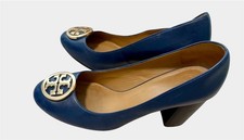 Tory Burch Chelsea pumps in Tory Navy Napa Leather Sz 9.5