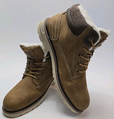 Arrigo Bello A9734-4 Mens Boots Brown Size 10 Casual Lace Up Fleece Lined