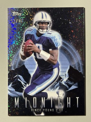 Vince Young 2024 Topps Midnight /35 Winter Solstice Refractor Titans SSP #96