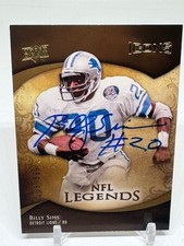 2009 Icons Upper Deck Billy Sims /599 #195 NFL Football SIGNED Detroit Lions