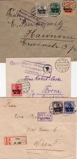 LATVIA Postgebiet Ob. Cubiertas Ost Ober Ost ocupación alemana Riga / Libau
