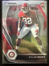 Dylan Moses RC 2021 Prizm Draft Picks Rookie Alabama Crimson Tide #140