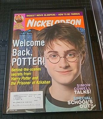 Nickelodeon Magazine Harry Potter Cover Print Ad 2004 Framed 8.5X11 Vintage 