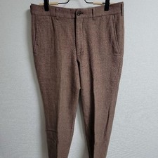 Comme des Garcons Wool Alpaca Brown Tweed Slacks 80Cm